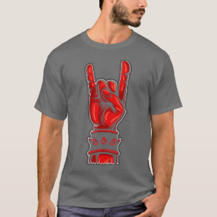 Heavy Metal Guitar Death Metal Rock in Roll Music T-shirt