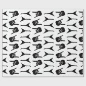 Heavy Metal Guitar Rock & Roll Cadeaupapier (Vlak)