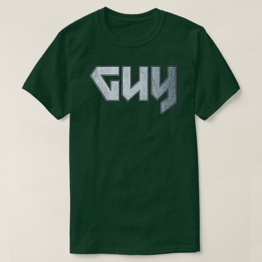 Heavy metal Guy T-shirt (Design voorkant)