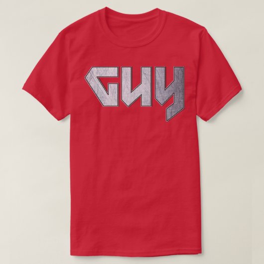 Heavy metal Guy T-shirt (Design voorkant)