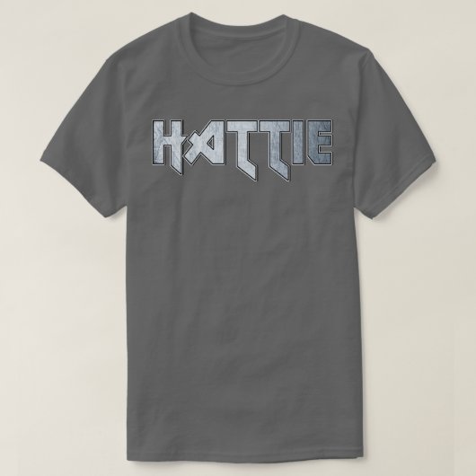 Heavy metal Hattie T-shirt (Design voorkant)