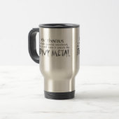 Heavy Metal Hearing Travel Mug Reisbeker (Voorkant links)
