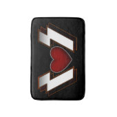 Heavy Metal Heart Badmat (Voorkant Verticaal)