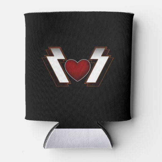 Heavy Metal Heart Blikjeskoeler (Voorkant)