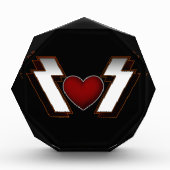 Heavy Metal Heart Fotoblokken (Voorkant)