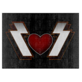 Heavy Metal Heart Snijplank (Voorkant)