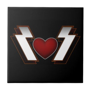 Heavy Metal Heart Tegeltje
