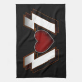 Heavy Metal Heart Theedoek (Verticaal)