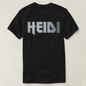 Heavy metal Heidi T-shirt (Design voorkant)