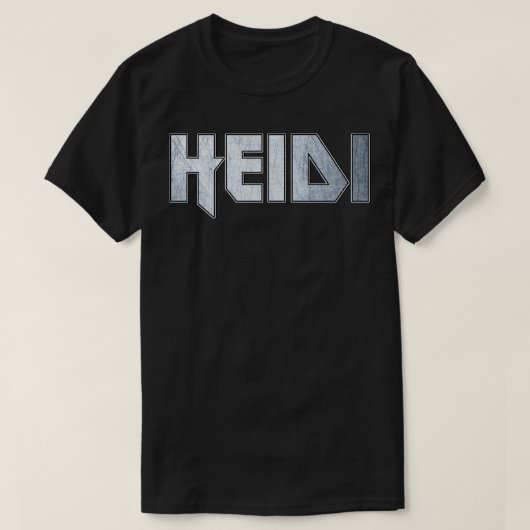 Heavy metal Heidi T-shirt (Design voorkant)