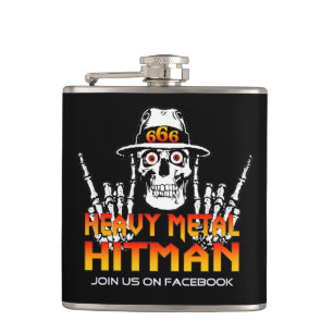 Heavy Metal Hitman Flask Heupfles