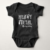 Heavy Metal is Mijn Lullaby Romper (Voorkant)