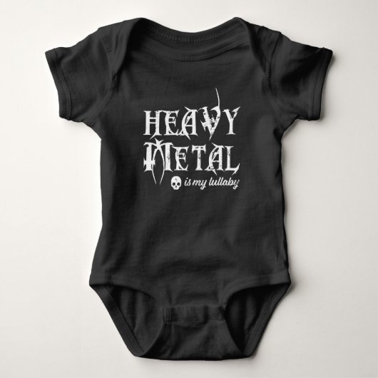 Heavy Metal is Mijn Lullaby Romper (Voorkant)