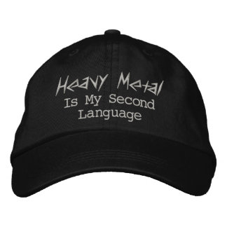 Heavy Metal is mijn tweede taal Geborduurde Pet