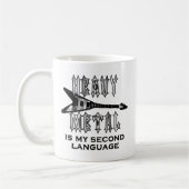 Heavy Metal is mijn tweede taal Koffiemok (Links)