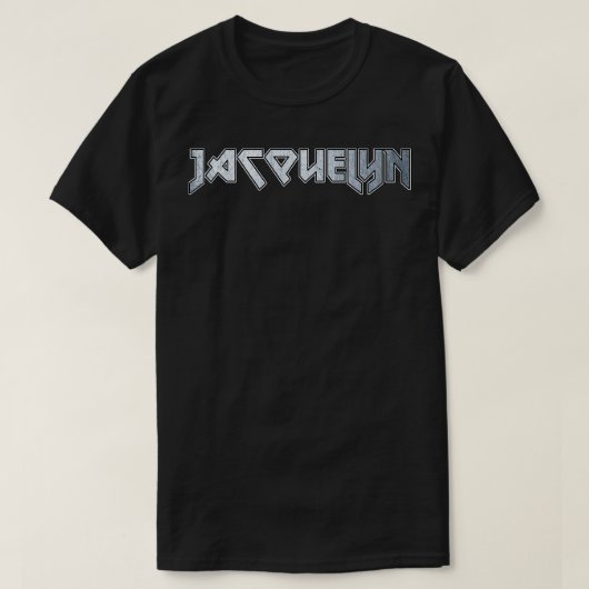 Heavy metal Jacquelyn T-shirt (Design voorkant)