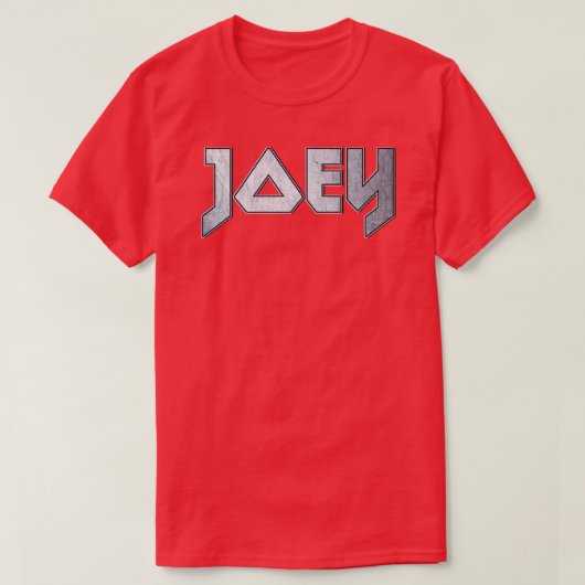 Heavy metal Joey T-shirt (Design voorkant)