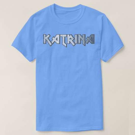 Heavy metal Katrina T-shirt (Design voorkant)