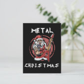 Heavy Metal Kerstkerstkerstkerstkerstkerststaarsta Briefkaart (Staand voorkant)