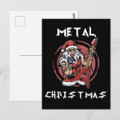 Heavy Metal Kerstkerstkerstkerstkerstkerststaarsta Briefkaart (Voorkant / Achterkant)