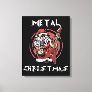 Heavy Metal Kerstkerstkerstkerstkerstkerststaarsta Canvas Afdruk