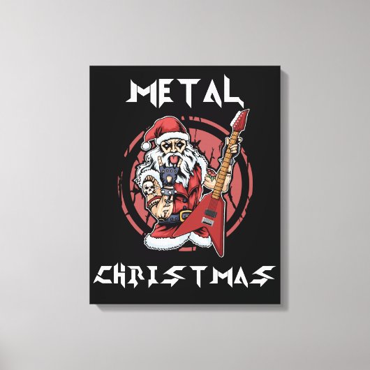 Heavy Metal Kerstkerstkerstkerstkerstkerststaarsta Canvas Afdruk (Voorkant)
