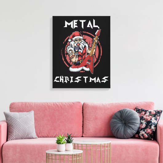Heavy Metal Kerstkerstkerstkerstkerstkerststaarsta Canvas Afdruk (Insitu (Woonkamer))