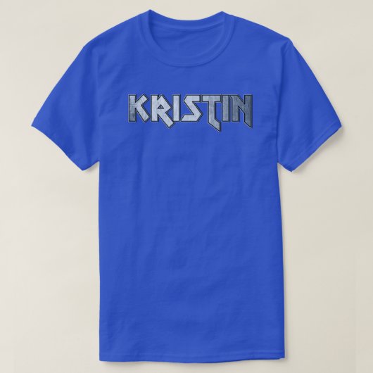 Heavy metal Kristin T-shirt (Design voorkant)