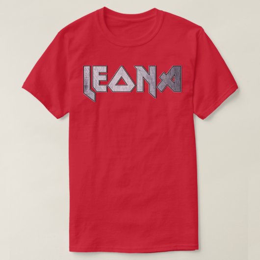 Heavy metal Leona T-shirt (Design voorkant)
