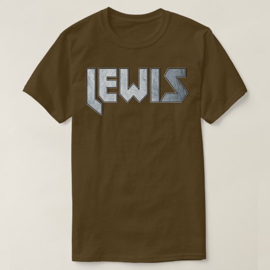 Heavy metal Lewis T-shirt (Design voorkant)