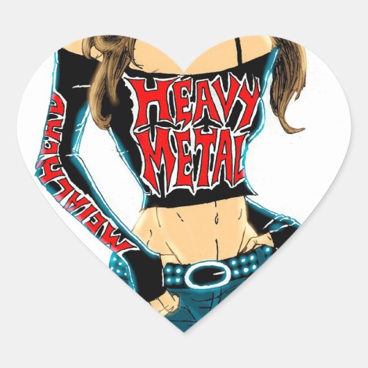 Heavy Metal Love Sticker (Voorkant)