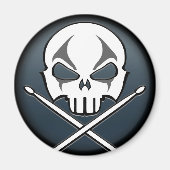 Heavy Metal Magnet Rock & Roll Drummer Magnets (Voorkant)