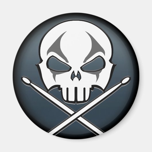 Heavy Metal Magnet Rock & Roll Drummer Magnets (Voorkant)