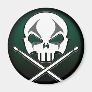 Heavy Metal Magnet Rock & Roll Drummer Magnets