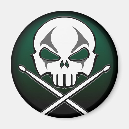 Heavy Metal Magnet Rock & Roll Drummer Magnets (Voorkant)