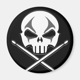 Heavy Metal Magnet Rock & Roll Drummer Magnets