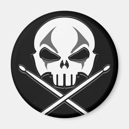 Heavy Metal Magnet Rock & Roll Drummer Magnets (Voorkant)