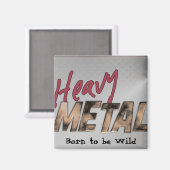 Heavy Metal metallic ontwerp Magneet (Voorkant / Achterkant)