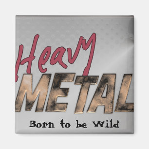 Heavy Metal metallic ontwerp Magneet