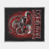 Heavy Metal Monster Fleece Deken (Voorkant (Horizontaal))