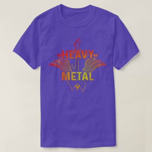 Heavy metal muziek 14 t-shirt (Design voorkant)