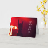 Heavy metal muziek zal nooit sterven Kaart (Gele Bloem)