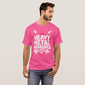 Heavy Metal Oma - Metalhead Grappige Grootmoeder T-shirt (Voorkant volledig)