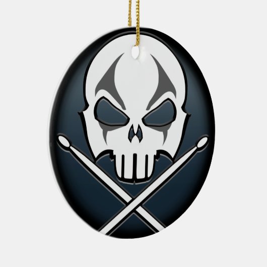 Heavy Metal Ornament Rock & Roll Drummer Custom (Rechts)