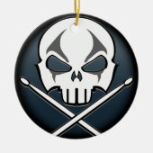 Heavy Metal Ornament Rock & Roll Drummer Custom (Voorkant)