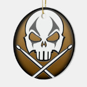 Heavy Metal Ornament Rock & Roll Drummer Custom (Links)