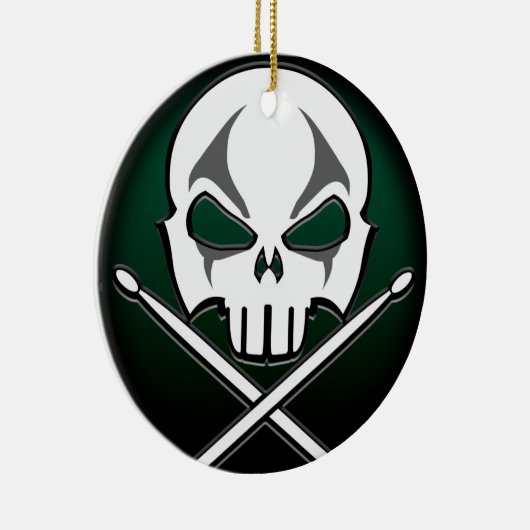 Heavy Metal Ornament Rock & Roll Drummer Custom (Rechts)