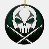 Heavy Metal Ornament Rock & Roll Drummer Custom (Voorkant)