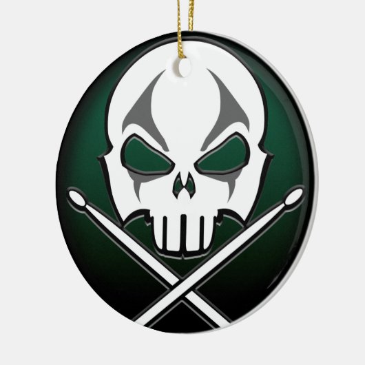 Heavy Metal Ornament Rock & Roll Drummer Custom (Links)
