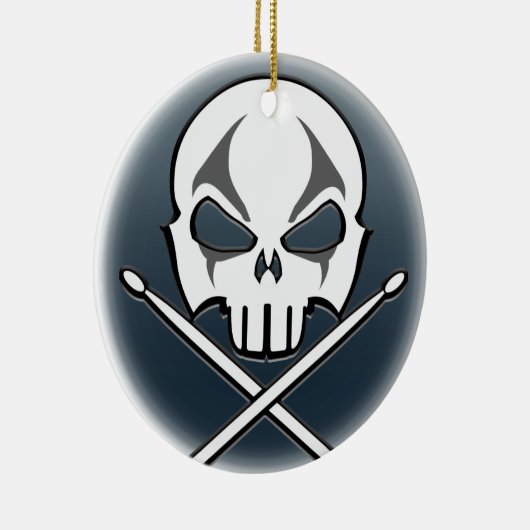 Heavy Metal Ornament Rock & Roll Drummer Custom (Rechts)